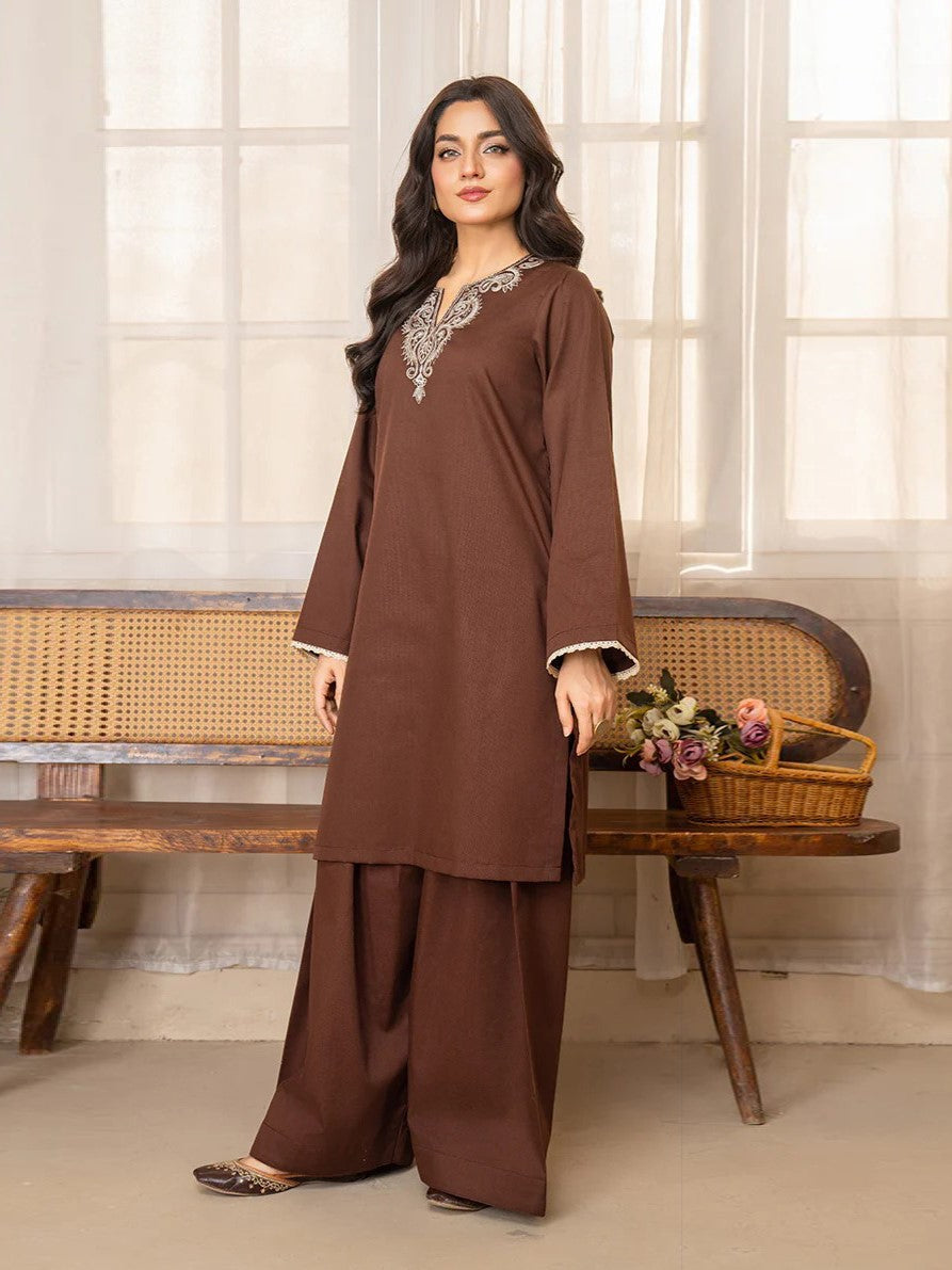 Erina – Luxury Embroidered 3-Piece Suit with Farshi Shalwar (Stitched)