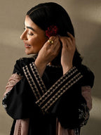 Zaib – Luxury Embroidered Co-Ord Set with Farshi Plazo