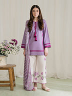 Lila Bloom – Lavender 3-Piece Dress (Stitched)