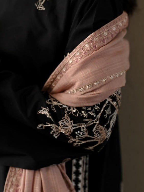 Zaib – Luxury Embroidered Co-Ord Set with Farshi Plazo