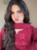 Roha – Luxury Embroidered 3-Piece Suit (Stitched)