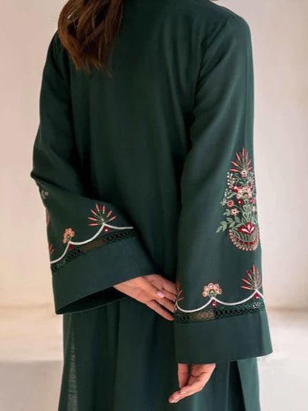 Kalamkar – Embroidered 2-Piece Stone Linen Set