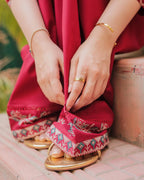 Nasheman – Embroidered Lawn Kurti with Farshi Shalwar (2-Piece Stitched Set)