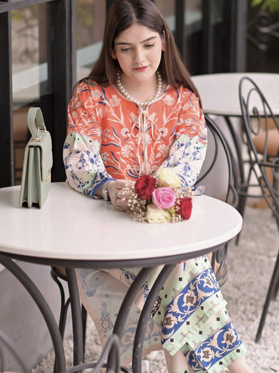 Rukhsaar – Sublimation Printed 2-Piece Stitched Set