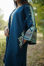 Mashal – Embroidered Lawn 3-Piece Set with Chiffon Dupatta