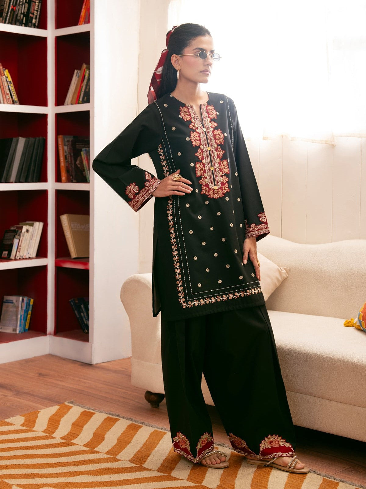 Rida – Bloom Essence Embroidered 2-Piece Dress (Stitched)