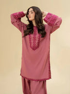 Ruby Pink – 2-Piece Set with Farshi Shalwar