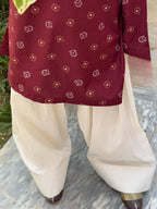 Laal Pari – Digital Printed Co-Ord Set with Farshi Shalwar (2-Piece)