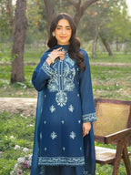 RAMAN 3PC – Embroidered Suit with Farshi Shalwar (Stitched)