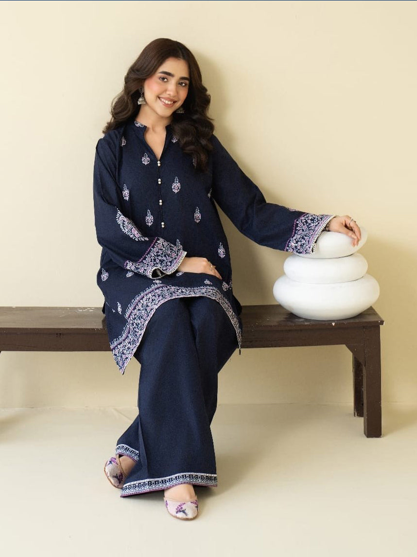 NIDA – Luxury Embroidered 2-Piece Set (Stitched)