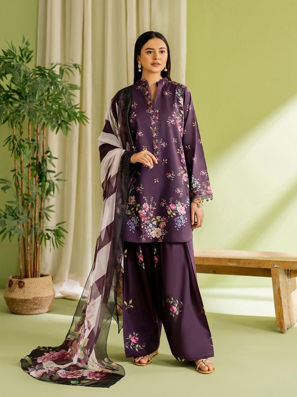 Jahan Digital 3PC (Farshi Shalwar)