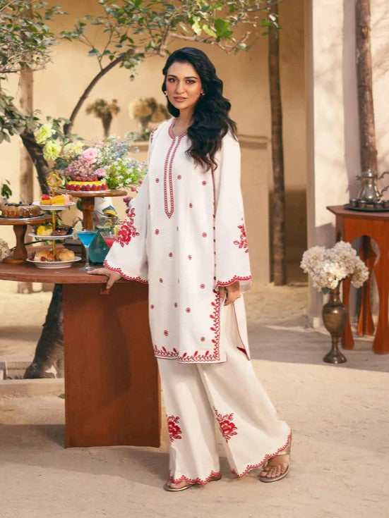 Alyana – Embroidered 2-Piece Arabic Lawn Set (Shirt & Plazo)