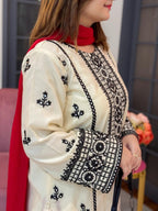 Taaj – Heavy Embroidered 3-Piece Suit (Stitched)