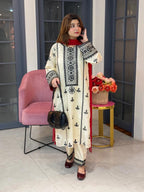 Taaj – Heavy Embroidered 3-Piece Suit (Stitched)