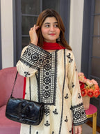 Taaj – Heavy Embroidered 3-Piece Suit (Stitched)