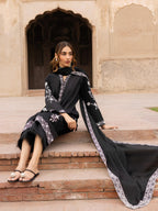 Solid Emb – Luxury Embroidered 3-Piece Dress